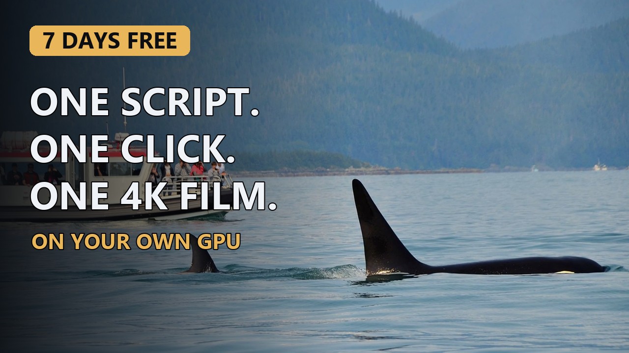 Episode Factory demo — a written script becomes a narrated 4K film